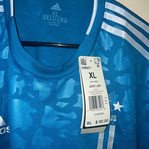 ADIDAS JUVENTUS THIRD JERSEY 2019/20 SOCCER PLAYERS AUTHENTIC MENS NWT SIZE XL - Picture 4 of 4